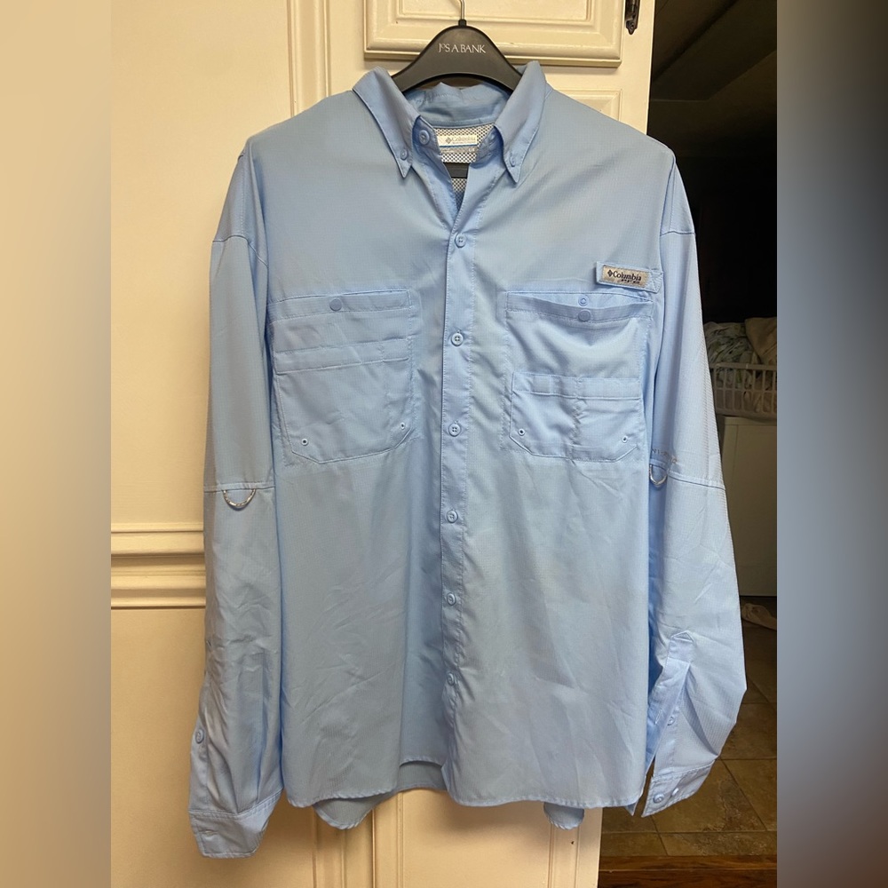 LARGE Columbia fishing shirt- Long sleeve